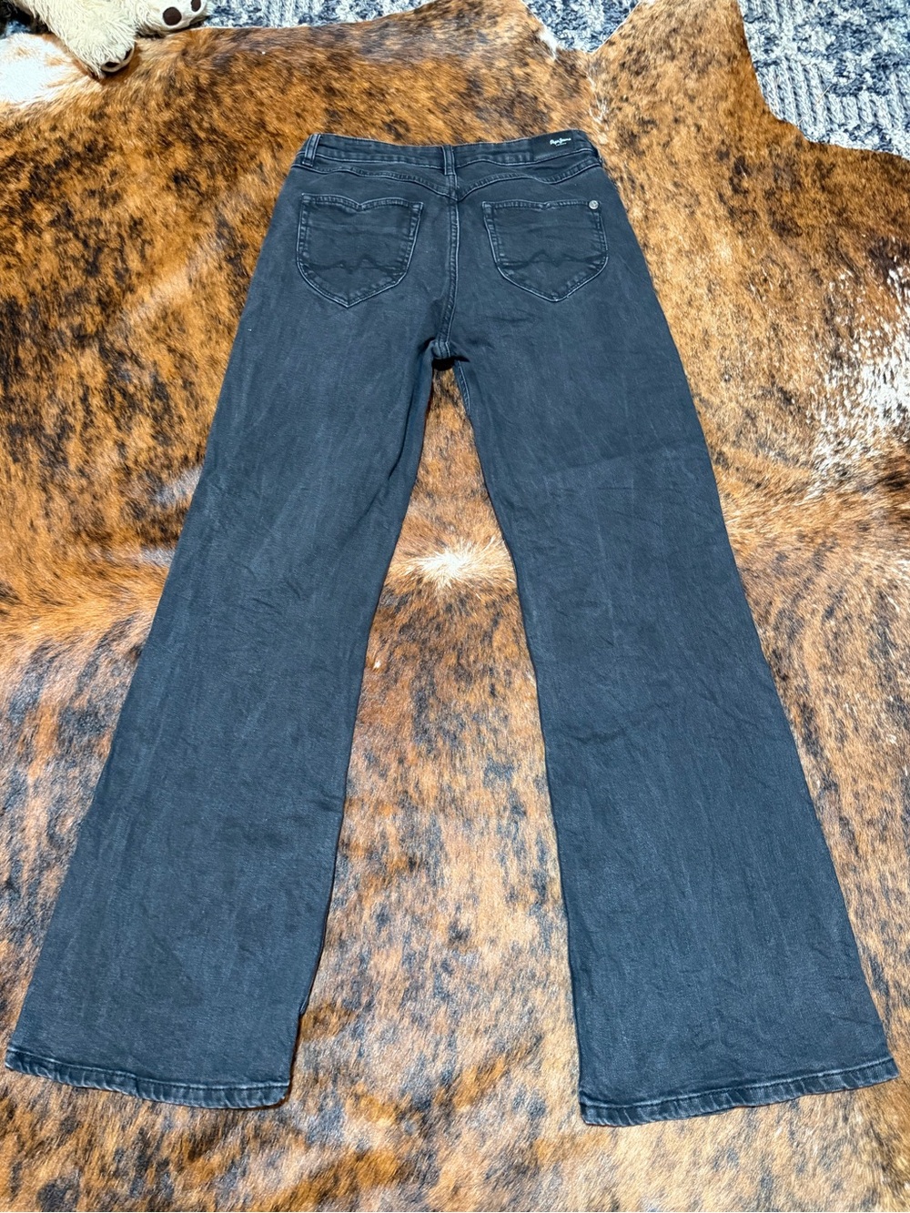 Pepe Jeans Willa Flare Black Jeans Womens’s  Denim High Rise 29 x32 London